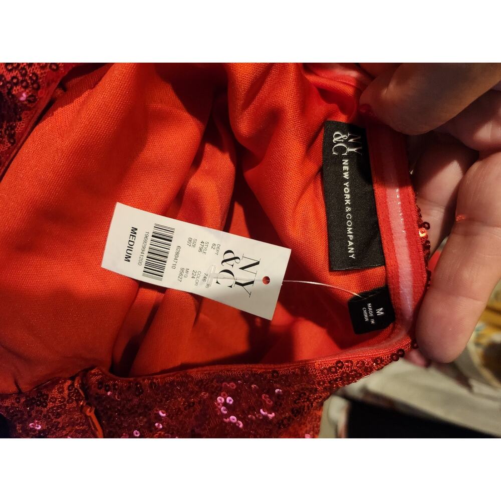 New York & Company sequin jumpsuit size M NEW - Picture 5 of 5
